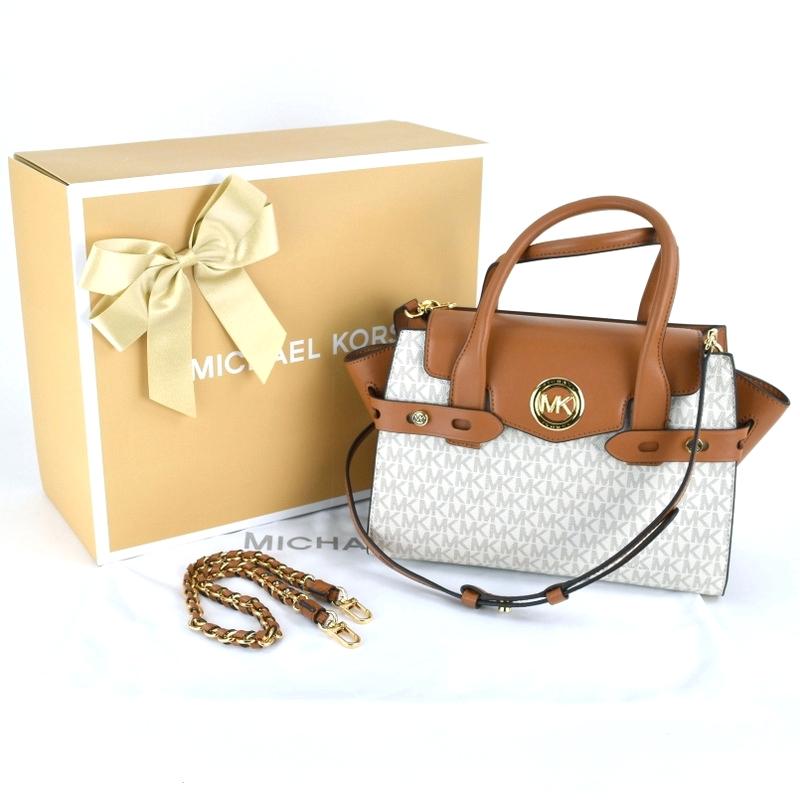 【新品未使用】MICHAEL KORS ブラウン ハンドバッグ ショルダー付き MICHAEL KORS マイケルコース ハンドバッグ レディース 3WAY MK