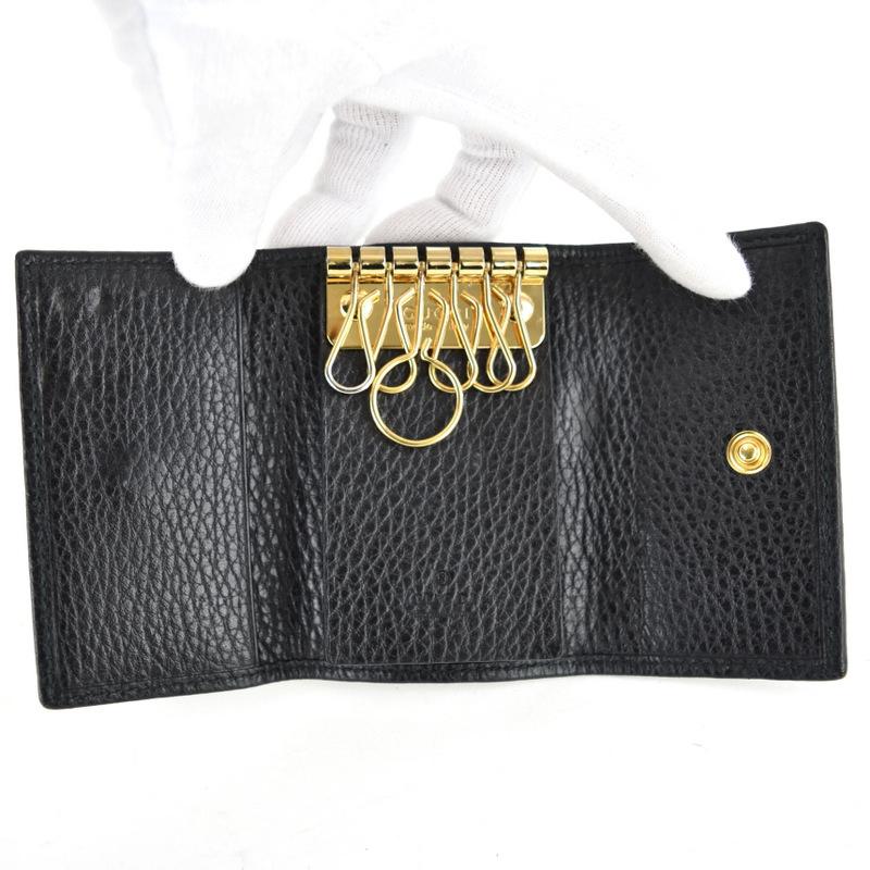 GUCCI（グッチ） キーケース ダブルG 456118 6連 三つ折り 折りたたみ