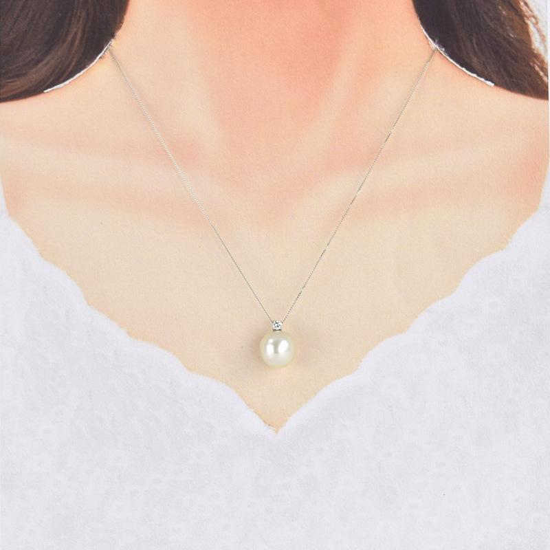 バロックパール ネックレス レディース 真珠 約13.3mm 約13mm プラチナ