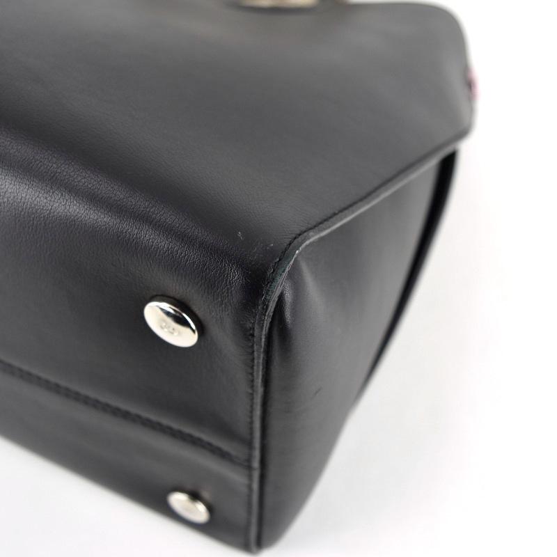 Christian Dior ブラックレザー バッグ 中古・古着通販】Christian Dior (クリスチャンディオール