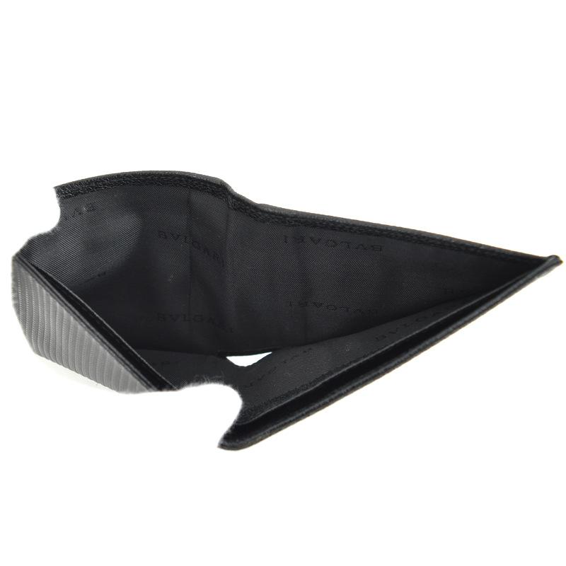 未使用品　箱付き　BVLGARI ブルガリ　折り財布　レザー×キャンバス　黒 BVLGARI（折り財布）のフリマアイテム一覧