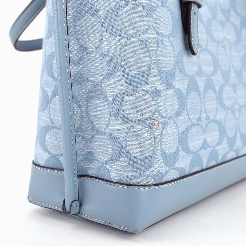 売り切り価格❤️COACH ブルー 2WAY バッグ COACH コーチ ハンドバッグ ショルダーバッグ 2WAY ブルー