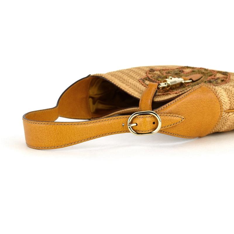 GUCCI（グッチ） ワンショルダー ニュージャッキー レザー×ストロー