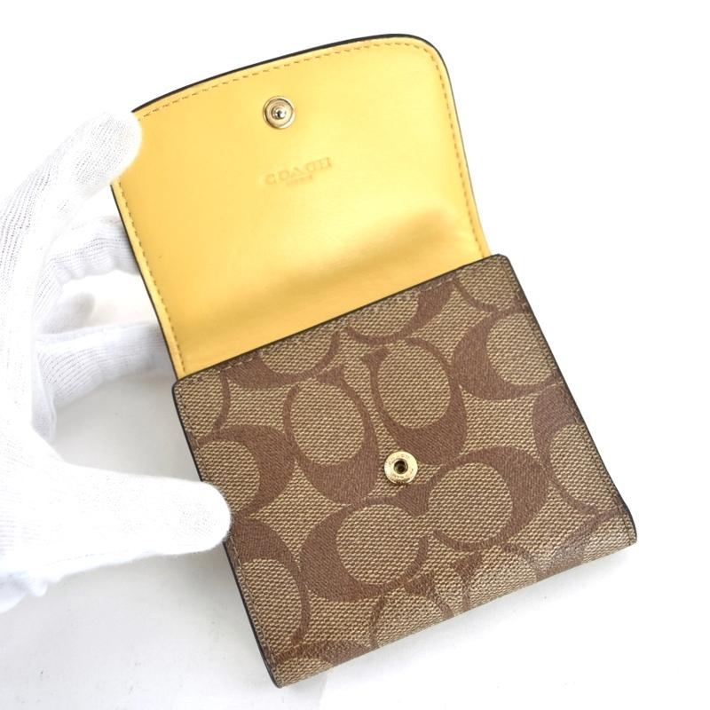 コーチ COACH 三つ折り財布 レザー ウォレット f87589 IMCBI COACH（コーチ） アウトレット COACHアウトレット 三つ折り財布
