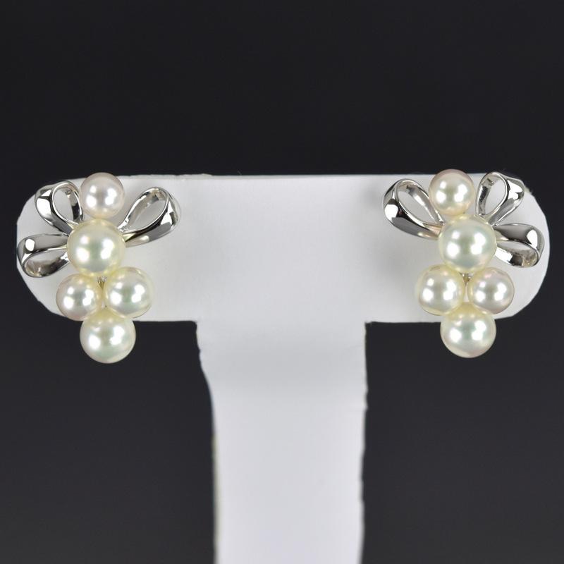MIKIMOTO（ミキモト） イヤリング レディース シルバー パール 約4.7mm