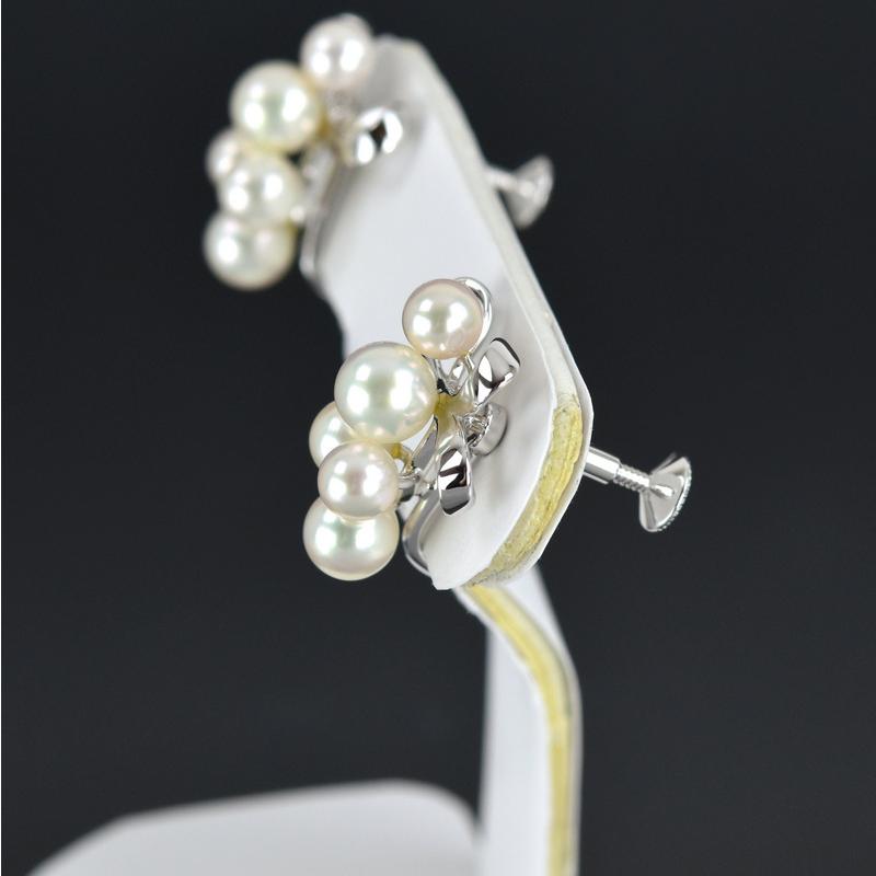 MIKIMOTO ミキモト SVイヤリング  シルバー/羽/パール    シルバーカラー レディース / 240001191624 美品 ミキモト イヤカフ イヤリング SV パール 6.5mm レディース
