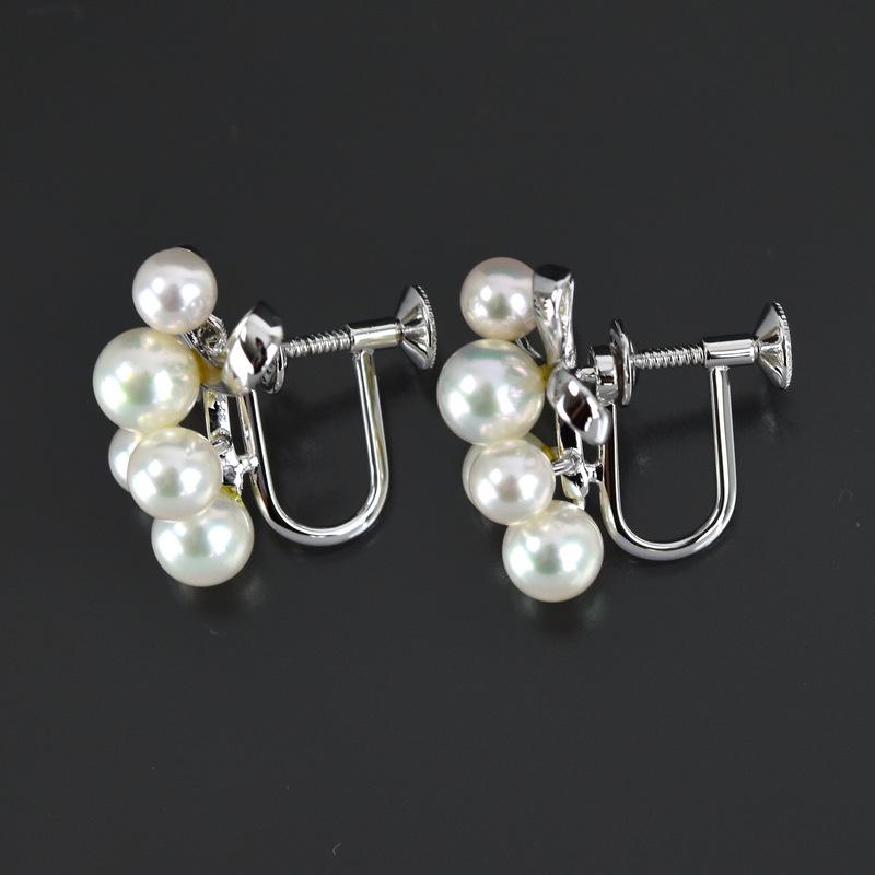 MIKIMOTO（ミキモト） イヤリング レディース シルバー パール 約4.7mm