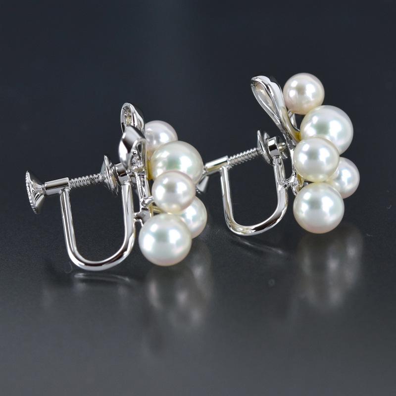 MIKIMOTO（ミキモト） イヤリング レディース シルバー パール 約4.7mm