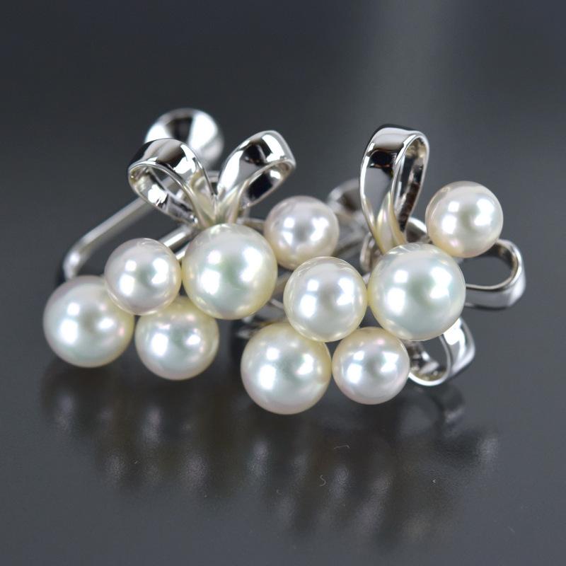 MIKIMOTO（ミキモト） イヤリング レディース シルバー パール 約4.7mm