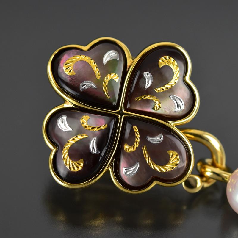 MIKIMOTO ピクウェ ブローチ MIKIMOTO（ミキモト） ブローチ 2WAY ピクウェ クローバー 四つ葉