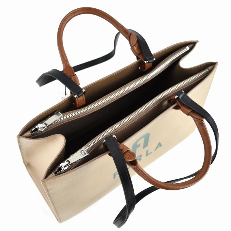 FURLA フルラ 2WAYトート ヴァーシティ ロゴ ハンドバッグ ショルダー