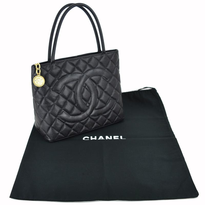 希少　シャネル ココマーク トートバッグ キャビアスキン ブラック　4345 希少シャネル ココマーク トートバッグ キャビアスキン ブラック4345