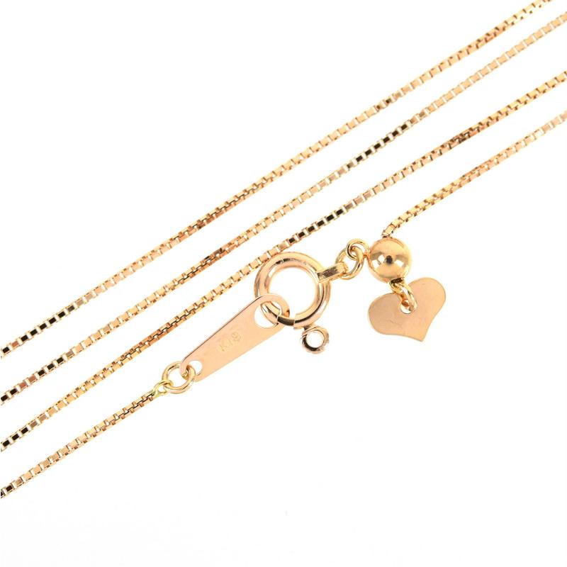 ベネチアンネックレス ベネチアンチェーン 45.5cm 45cm 1.5g 18k 18金  