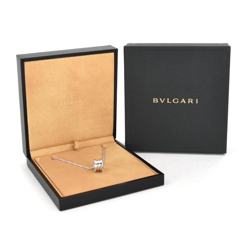 ビー・ゼロワン ブルガリ ネックレス K18WG ホワイトゴールド 40cm