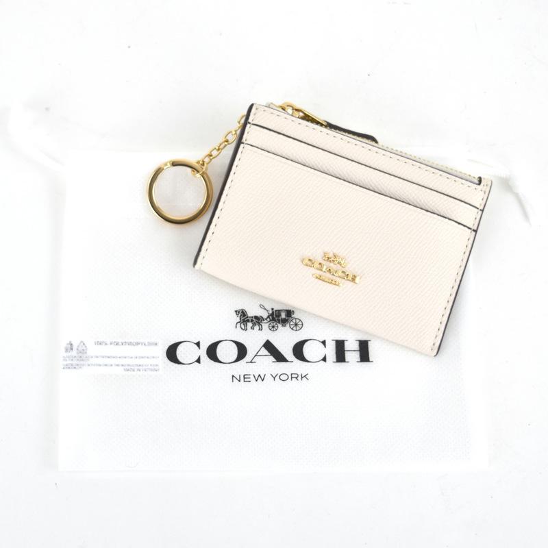 COACH コーチ ミニスキニーIDケース 88250 ホワイト チョーク COACH コーチ ミニスキニーIDケース 88250 ホワイト チョーク