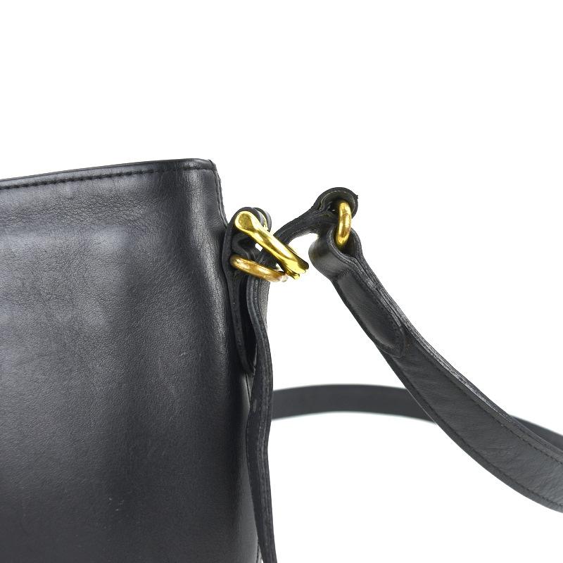 COACH（コーチ） ショルダーバッグ オールドコーチ ブラック レザー