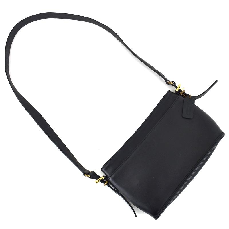 COACH（コーチ） ショルダーバッグ オールドコーチ ブラック レザー