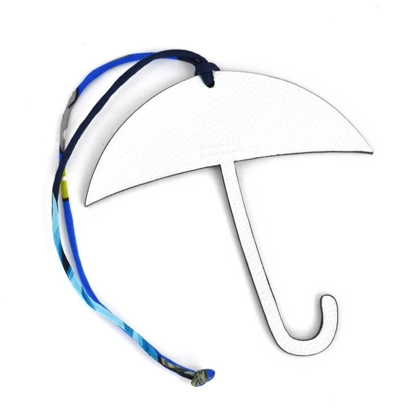 HERMES エルメス バッグチャーム プティアッシュ アンブレラ ブラウン  