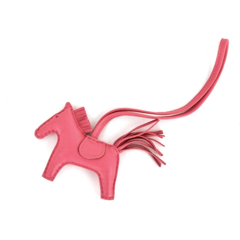 HERMES（エルメス） バッグチャーム ロデオPM ピンク レザー Y刻印