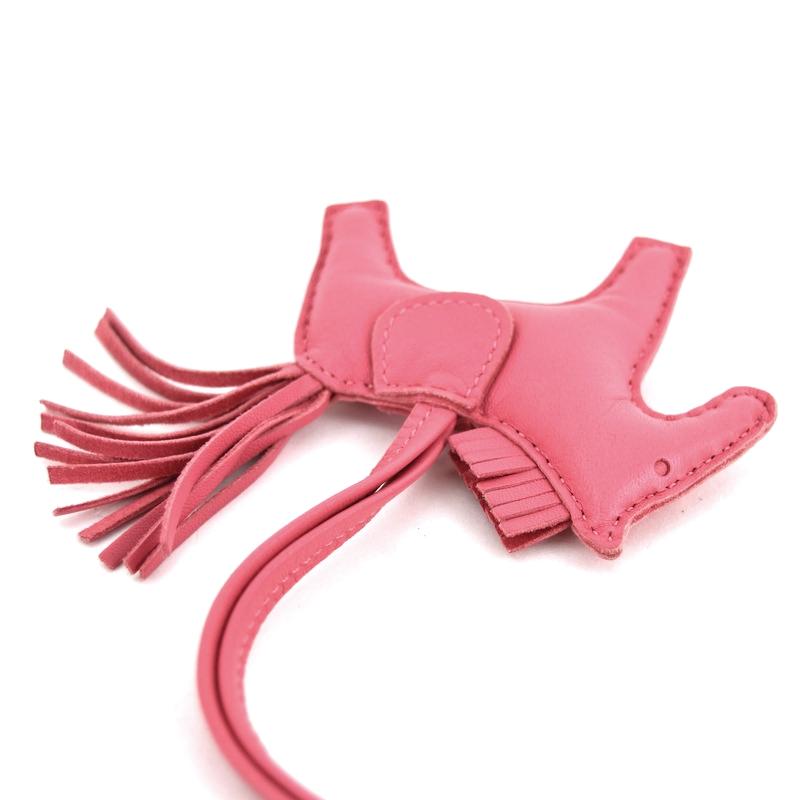 HERMES（エルメス） バッグチャーム ロデオPM ピンク レザー Y刻印