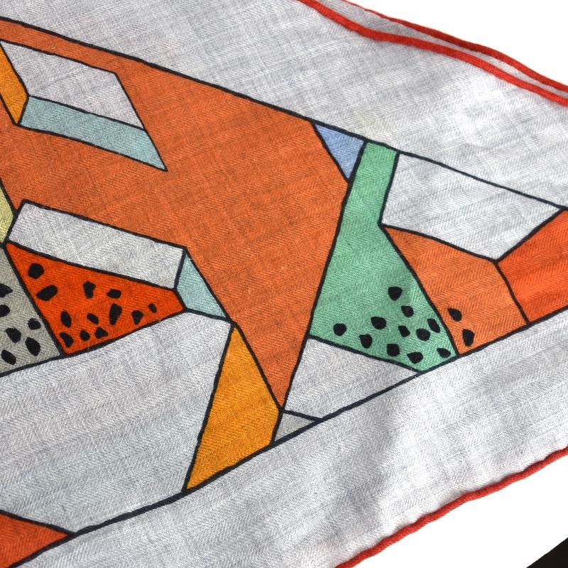 HERMES エルメス トライアングルジェアン ストール スカーフ HERMES エルメス トライアングルジェアン ストール スカーフ