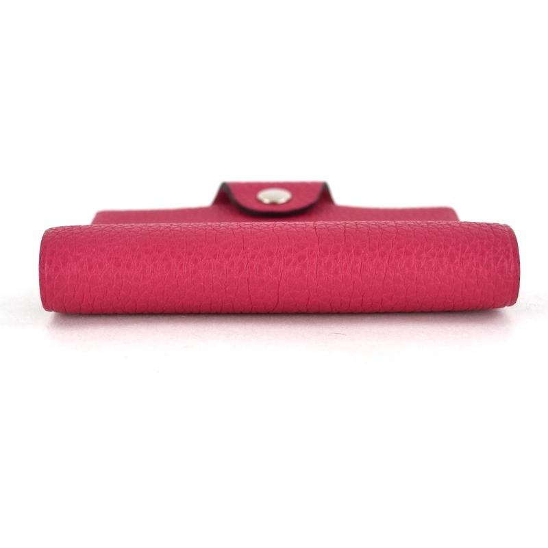 ユリス エルメス ノートカバー ミニ ピンク系 ピンクレッド レザー 革