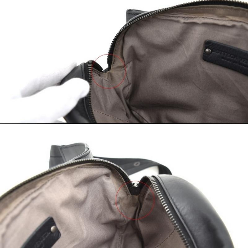 ボッテガヴェネタ　ボディバッグ　イントレチャート　レザー　黒　斜め掛け　メンズ BOTTEGA VENETA ボッテガヴェネタ バッグ メンズ ボディバッグ