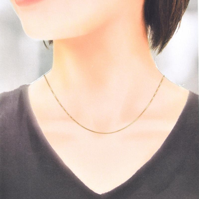 ラソマ ネックレス レディース ベネチアンチェーン 18k 18金 イエロー 