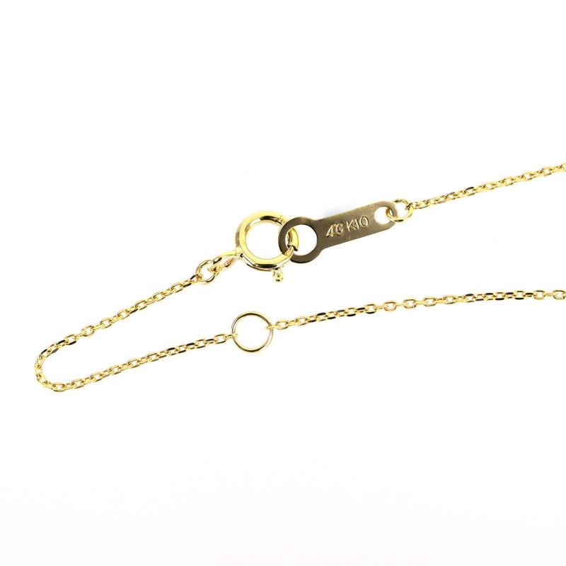 4℃（ヨンドシー） ネックレス クロスモチーフ 10金 10k イエロー