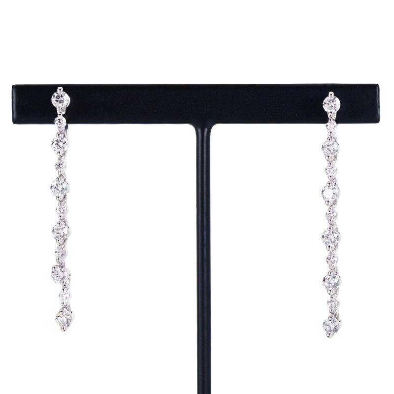 █mikitea★イヤリング MIKIMOTO（ミキモト） イヤリング ダイヤ 各0.50ct Pt950 K18WG留め具