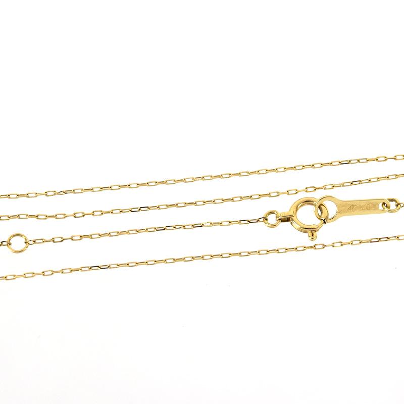 4℃（ヨンドシー） ネックレス 10金 馬蹄モチーフ 40cm キュービック 