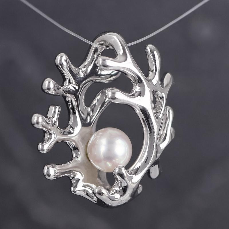 MIKIMOTO（ミキモト） ペンダントトップ 18金 K18WG ホワイトゴールド