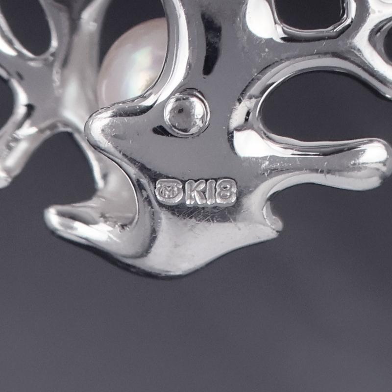MIKIMOTO（ミキモト） ペンダントトップ 18金 K18WG ホワイトゴールド