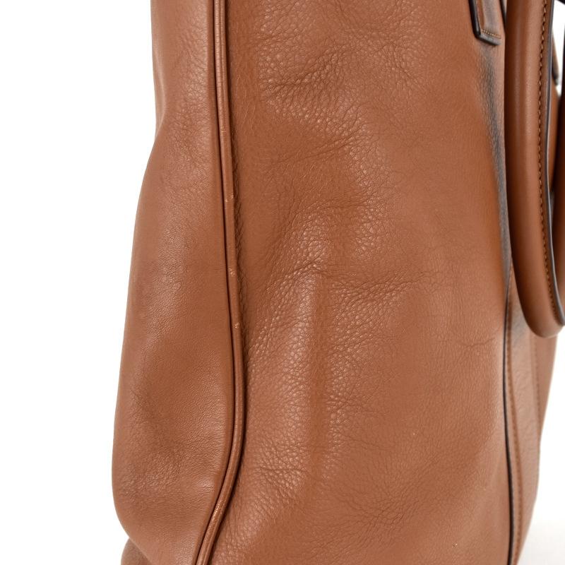 COACH（コーチ） 縦型 2WAYトート 斜め掛け 手提げ ブラウン レザー