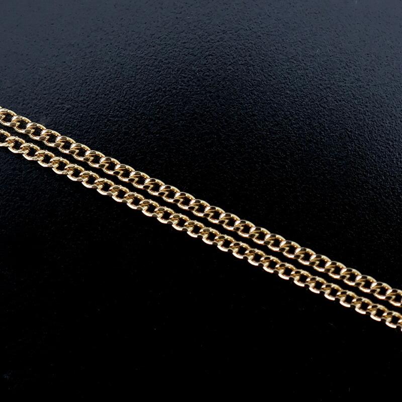 ネックレス 18金 レディース パールネックレス 7.3mm 40cm イエロー