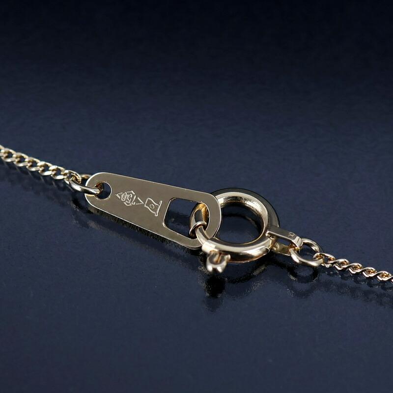 ネックレス 18金 レディース パールネックレス 7.3mm 40cm イエロー