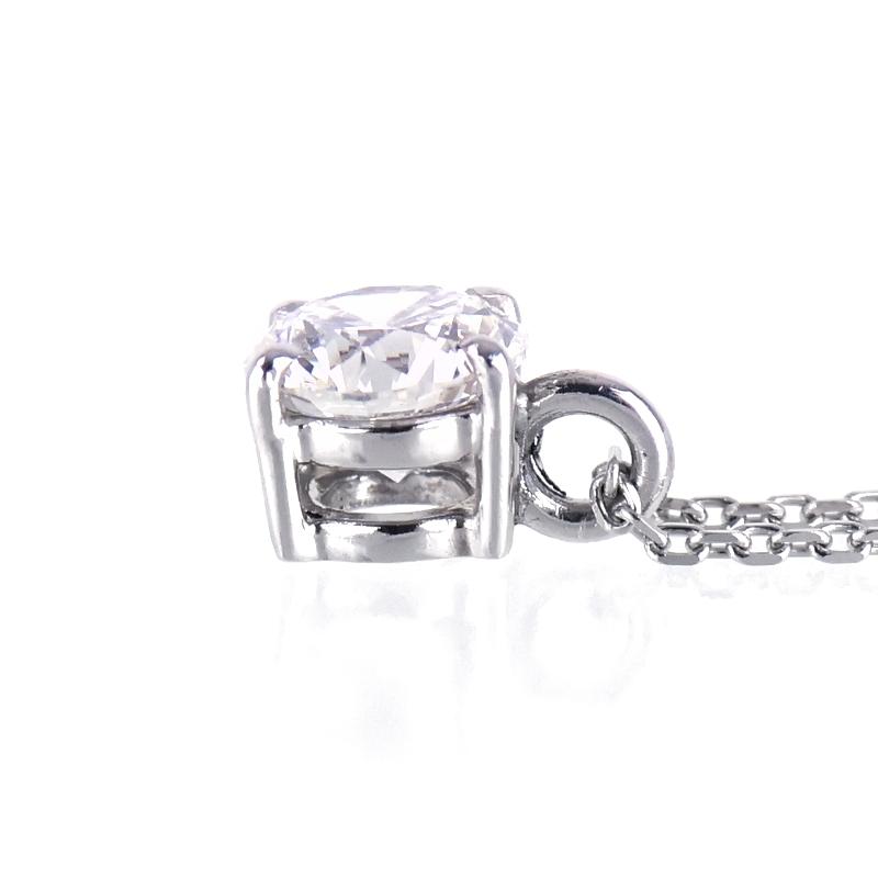 一粒ダイヤネックレス ダイヤモンド 0.532ct ソーティング付 Pt850×900 