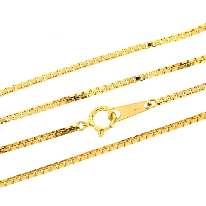 ネックレス 18金 ベネチアンチェーン 50cm 8.3g ネックレスチェーン