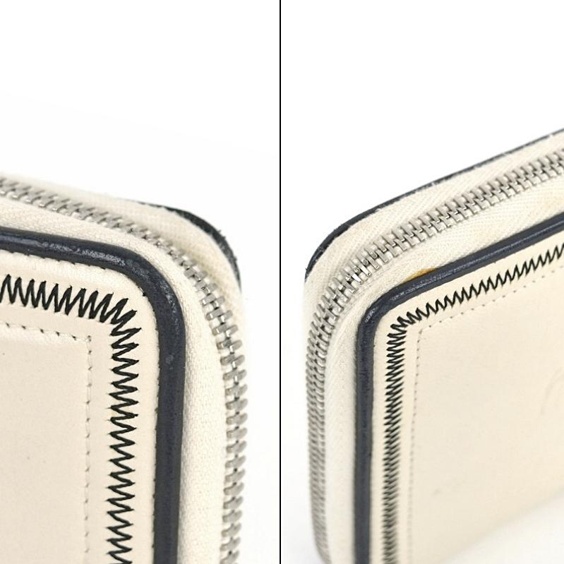 CHANEL 2.55 シャネル 長財布 ホワイト レザー ラウンドファスナー長