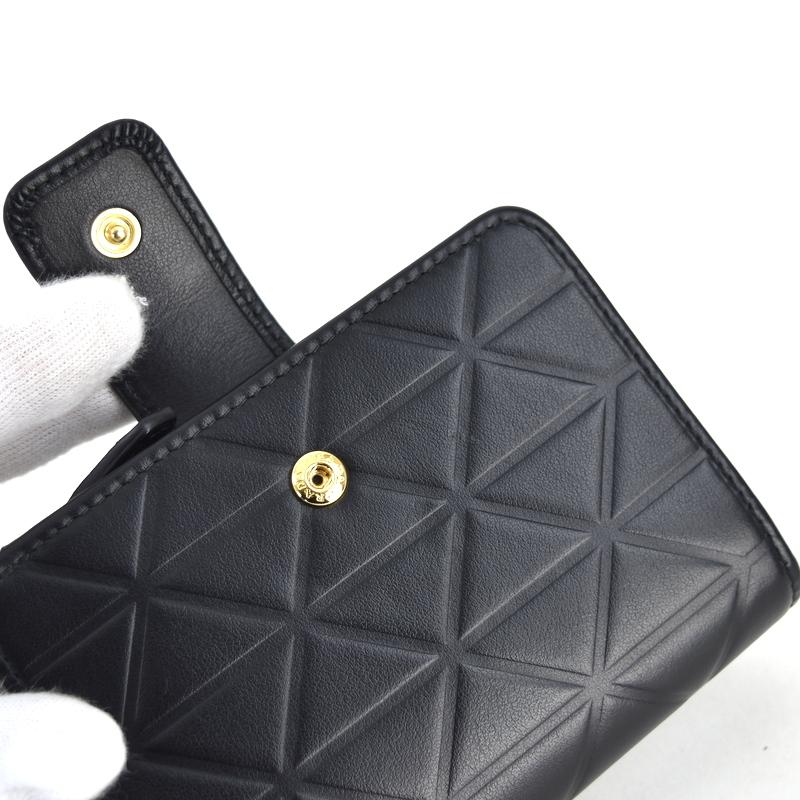 PRADA プラダ 財布 レディース 二つ折り財布 1ML018 レザー NERO PRADA プラダ 財布 レディース 二つ折り財布 1ML018 レザー NERO