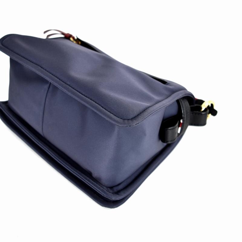 良品 バリー レザー 2way ショルダーバッグ ハンドバッグ ネイビー Bally（バリー） ロゴ ショルダーバッグ ハンドバッグ 2WAY ネイビー