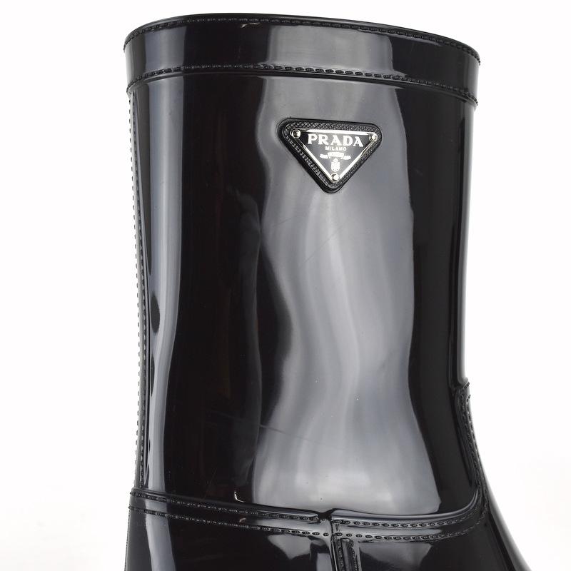 PRADA（プラダ） レディース レインブーツ サイズ36 23.0cm ブラック