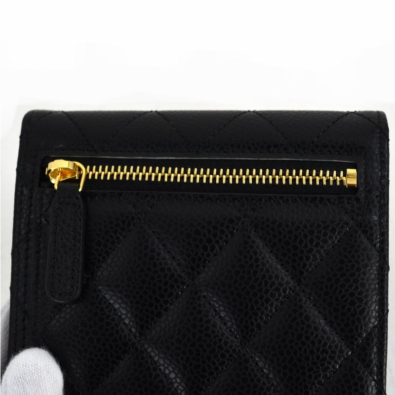 CHANEL（シャネル） 財布 レディース 三つ折り財布 キャビアスキン