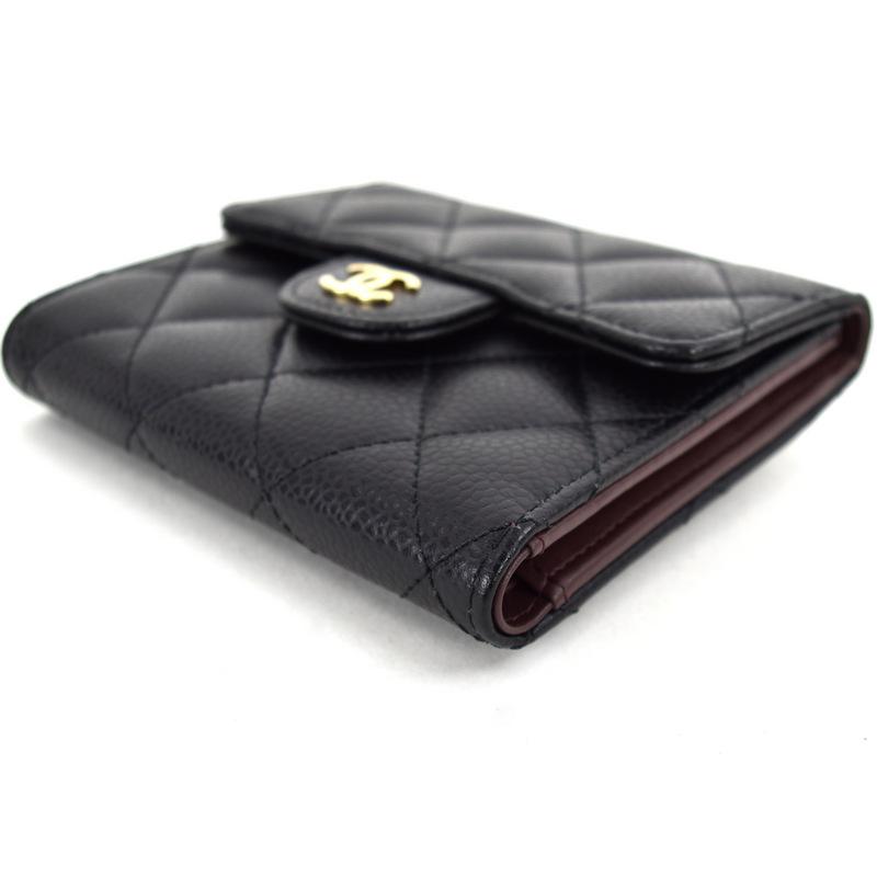 CHANEL（シャネル） 財布 レディース 三つ折り財布 キャビアスキン