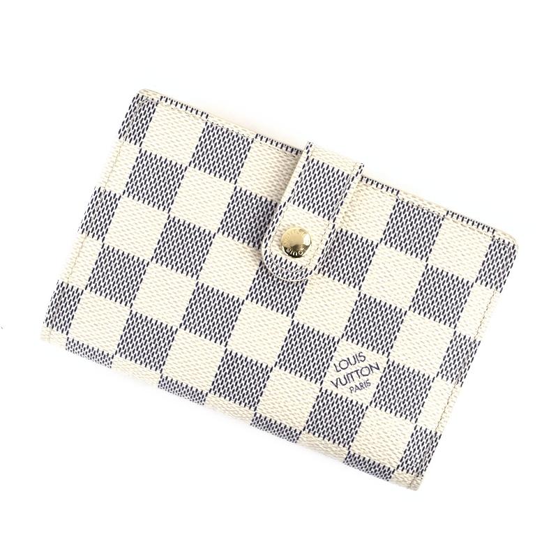 【ルイヴィトン】ダミエ アズール ポルトフォイユ ヴィエノワ ホワイト LOUIS VUITTON（ルイ・ヴィトン） 財布 レディース ポルトフォイユ