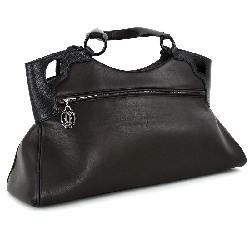 カルティエ マルチェロ ドゥ ハンドバッグ マストライン パンチングロゴ レザー カルティエ マルチェロ ドゥ ハンドバッグ マストライン パンチング