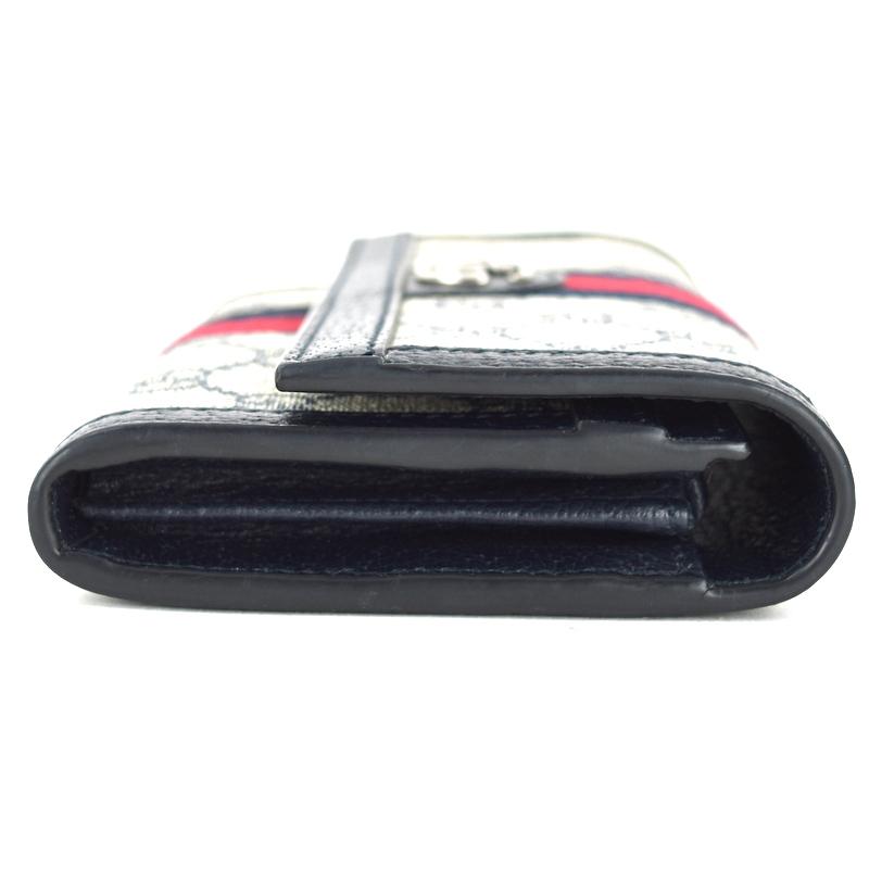 GUCCI グッチ オフィディア　GGコンチネンタルウォレット　長財布　PVC オフィディア〕GG コンチネンタルウォレット ・ベージュ