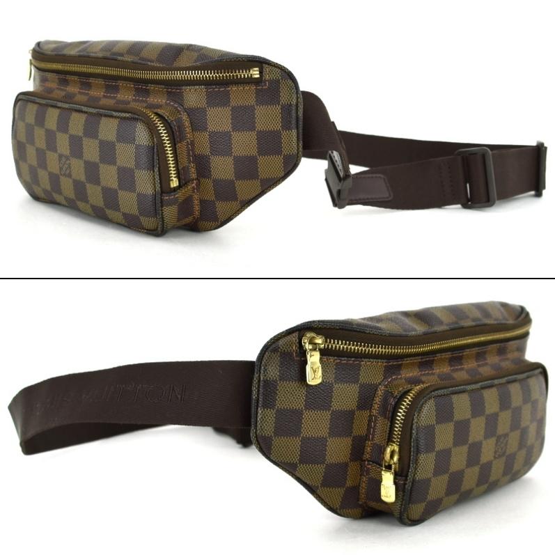 LOUIS VUITTON ボディバッグ ダークブラウン LOUIS VUITTON（ルイ・ヴィトン） ボディバッグ ダミエ バムバッグ