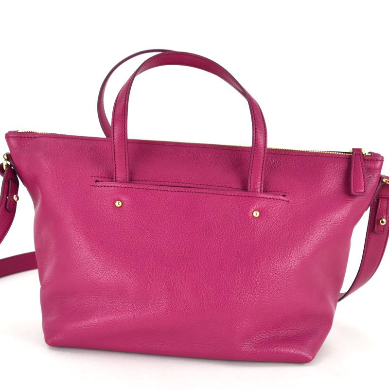 美品☆AGNONA☆レザー☆ファブリック☆ストラップ付☆2wayバッグ 美品