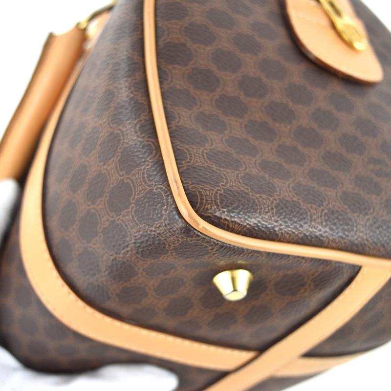CELINE（セリーヌ） ミニボストン マカダム ハンドバッグ ヴィンテージ